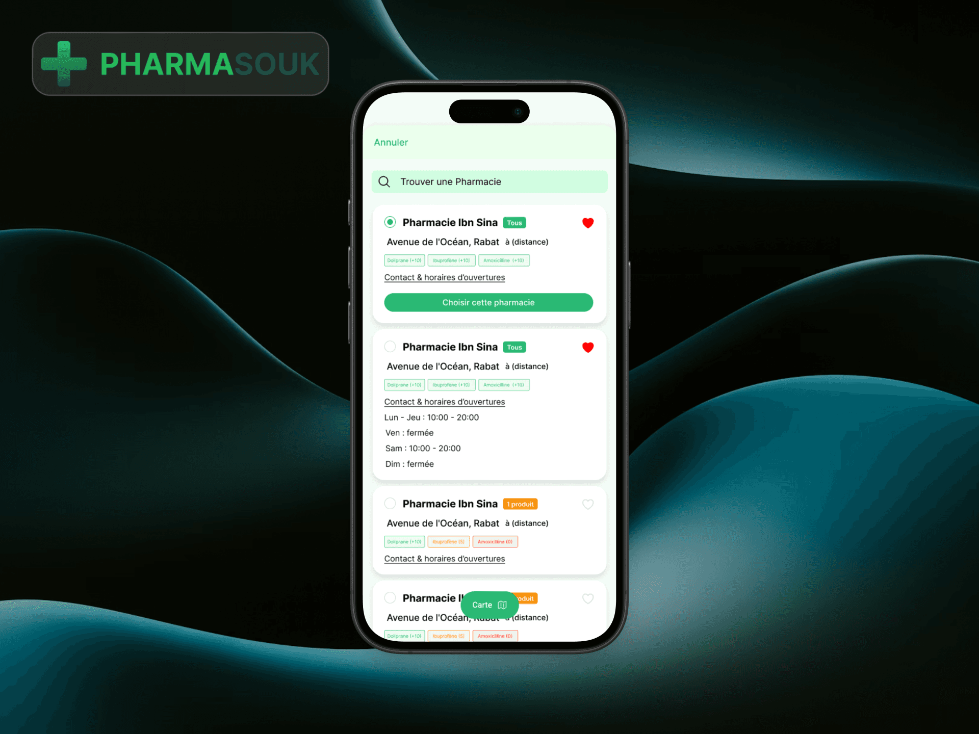 Recherche de pharmacie à proximité
